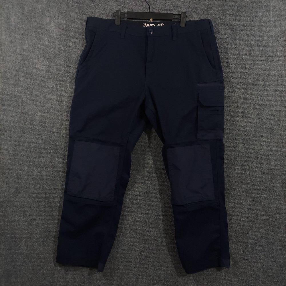 FXD Work Pants Mens 40x29 Blue Cargo Canvas Reinforced Knees Workwear WP-1S‎